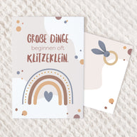 Du wirst Oma/ Opa - Postkarte