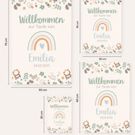Boho - Willkommensschild zur Taufe Poster Lieblingsmensch®