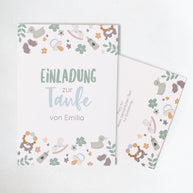 Boho - Einladungskarte zur Taufe
