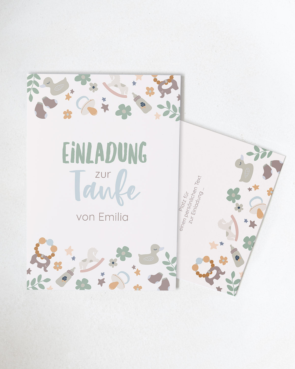 Boho - Einladungskarte zur Taufe Grußkarte Lieblingsmensch®