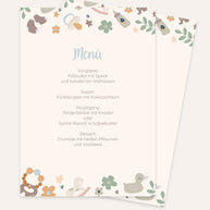 Boho - Menükarte zur Taufe Grußkarte Lieblingsmensch®
