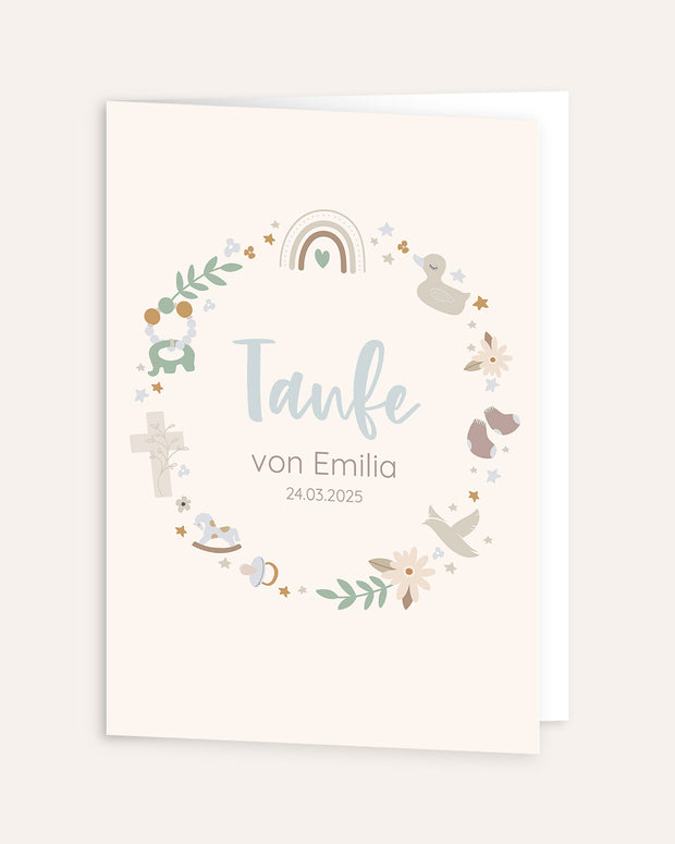 Boho - Kirchenheft zur Taufe Grußkarte Lieblingsmensch®