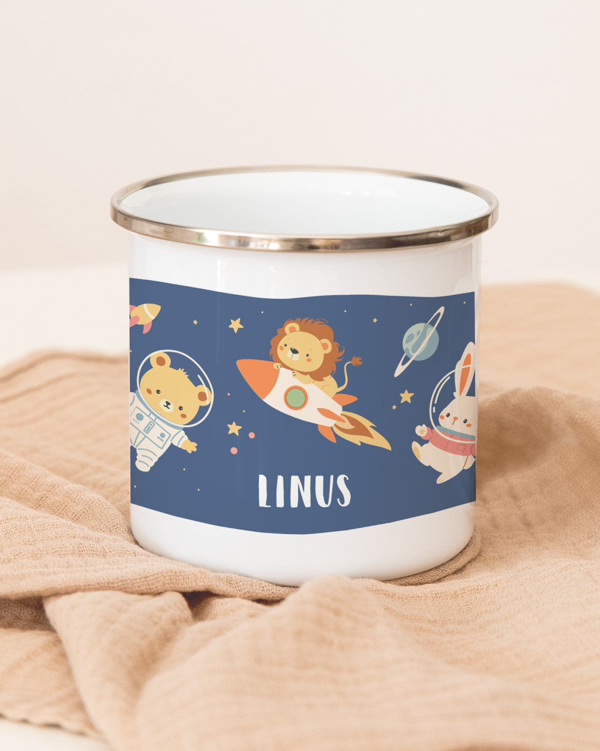 Astronauten - Emaille Tasse Tasse Lieblingsmensch®