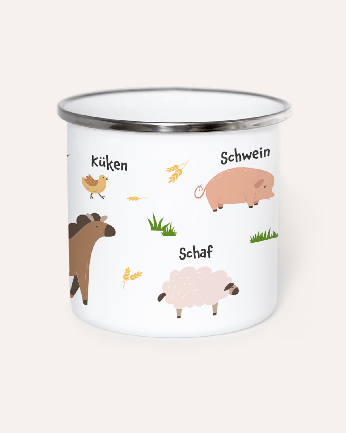 Bauernhoftiere - Emaille Tasse Tasse Lieblingsmensch®