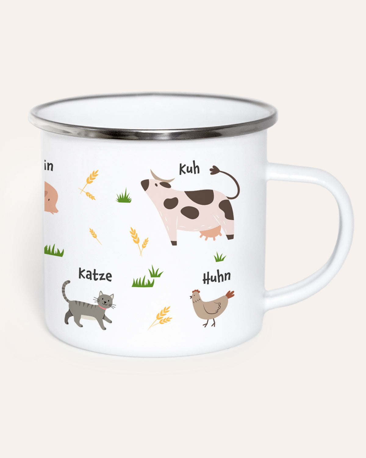 Bauernhoftiere - Emaille Tasse Tasse Lieblingsmensch®