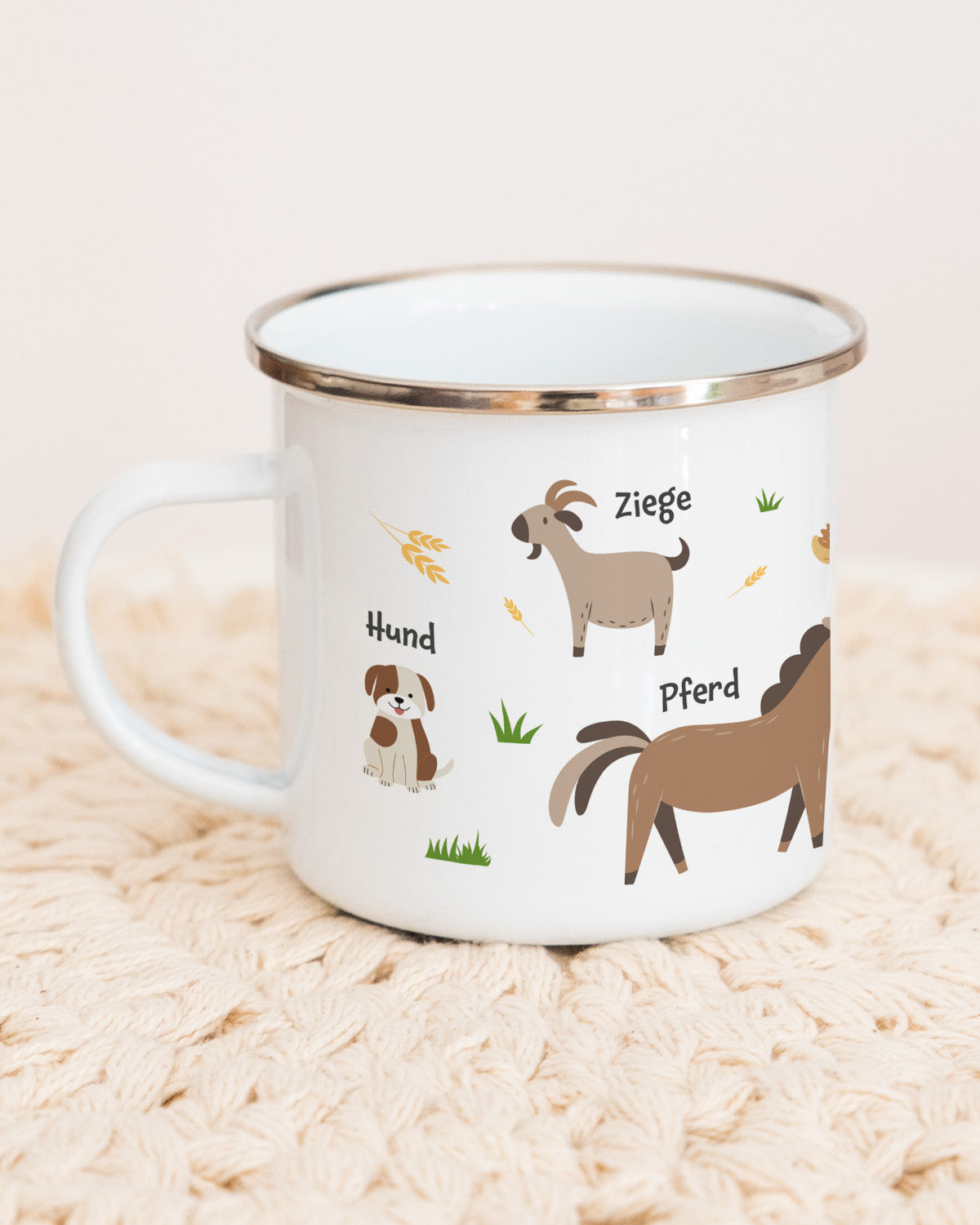 Bauernhoftiere - Emaille Tasse Tasse Lieblingsmensch®