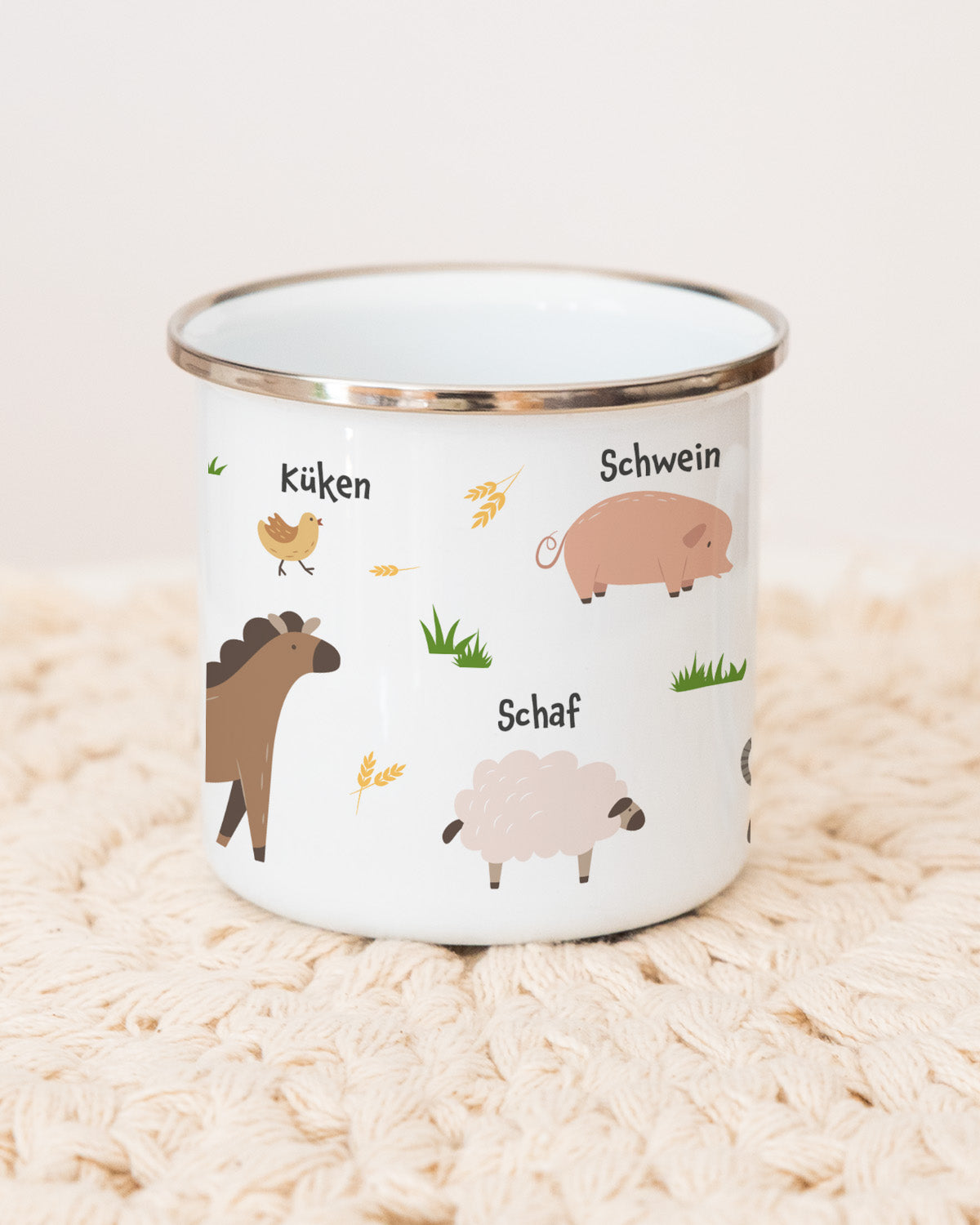 Bauernhoftiere - Emaille Tasse Tasse Lieblingsmensch®
