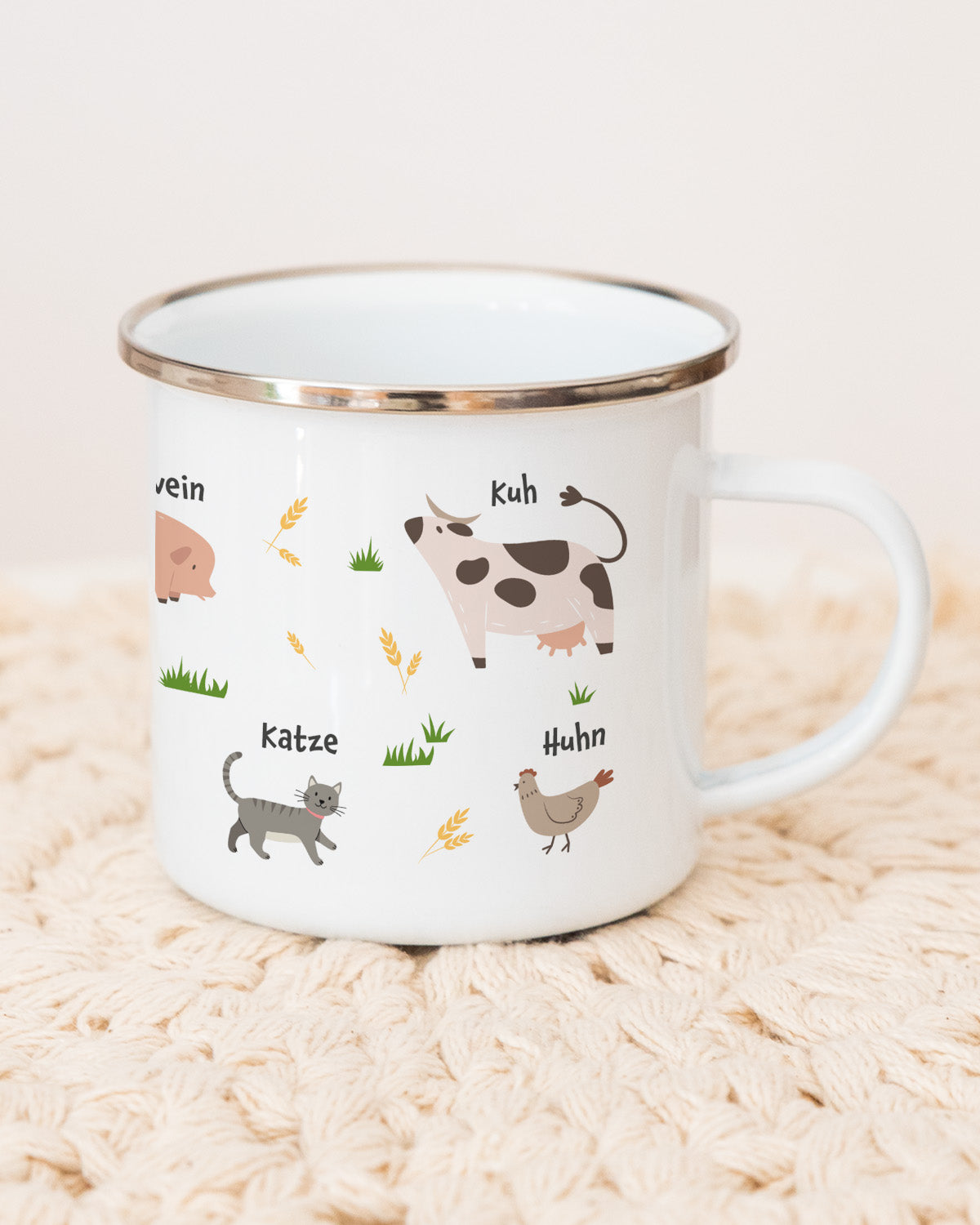 Bauernhoftiere - Emaille Tasse Tasse Lieblingsmensch®