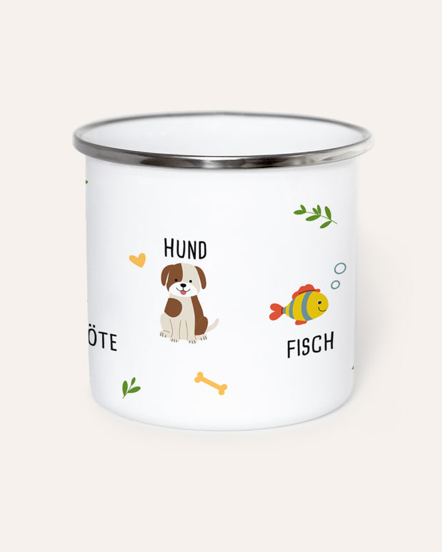 Haustiere - Emaille Tasse Tasse Lieblingsmensch®