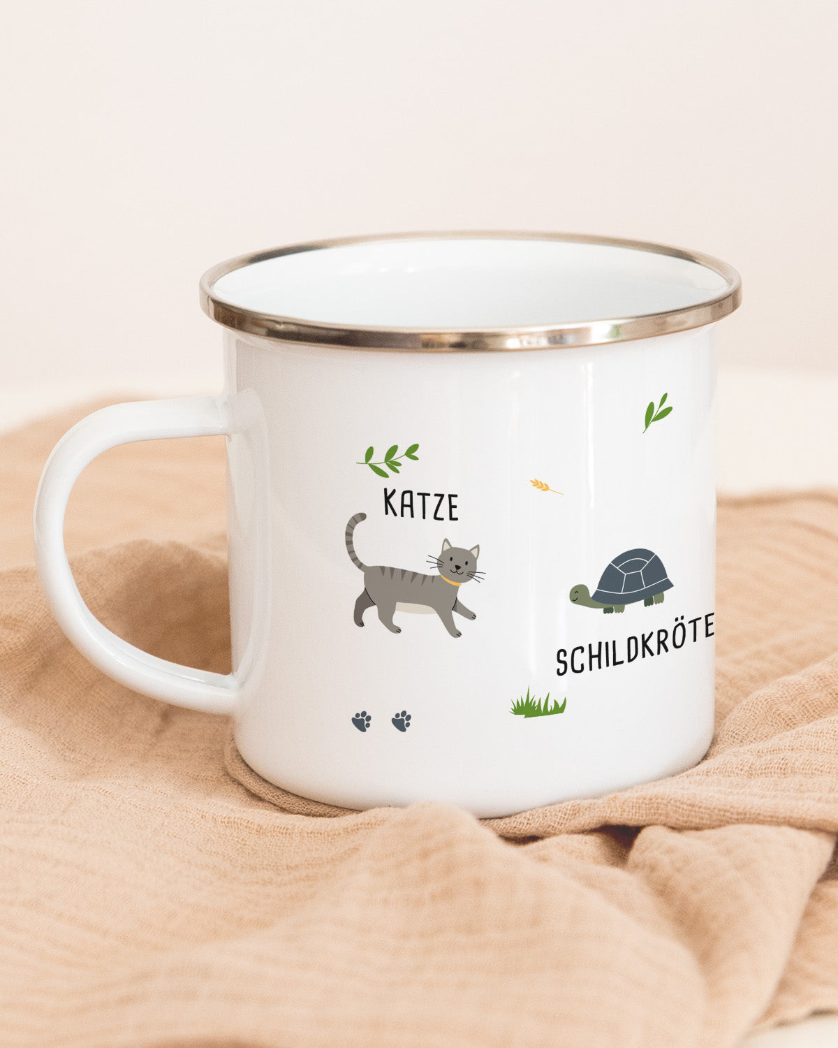Haustiere - Emaille Tasse Tasse Lieblingsmensch®