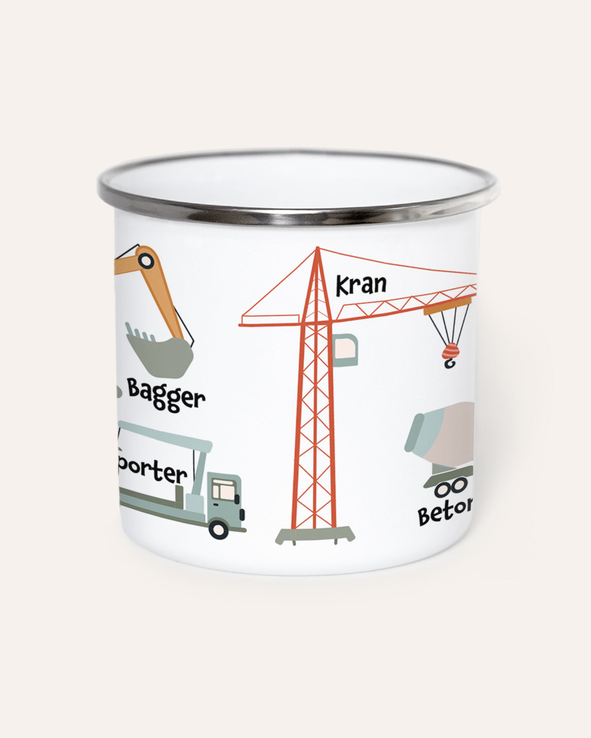 Bagger - Emaille Tasse Tasse Lieblingsmensch®