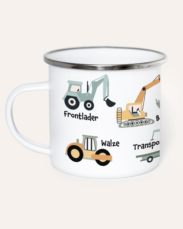 Bagger - Emaille Tasse Tasse Lieblingsmensch®