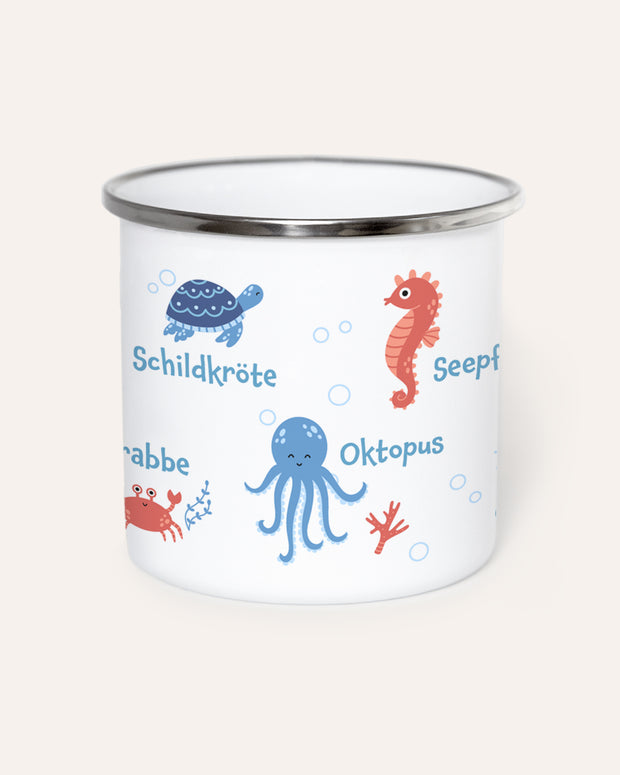 Meerestiere - Emaille Tasse Tasse Lieblingsmensch®