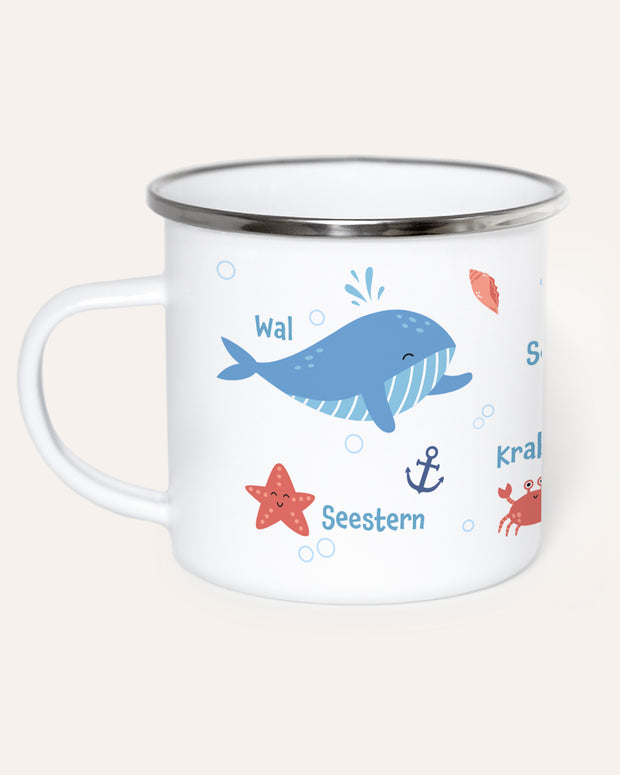 Meerestiere - Emaille Tasse Tasse Lieblingsmensch®