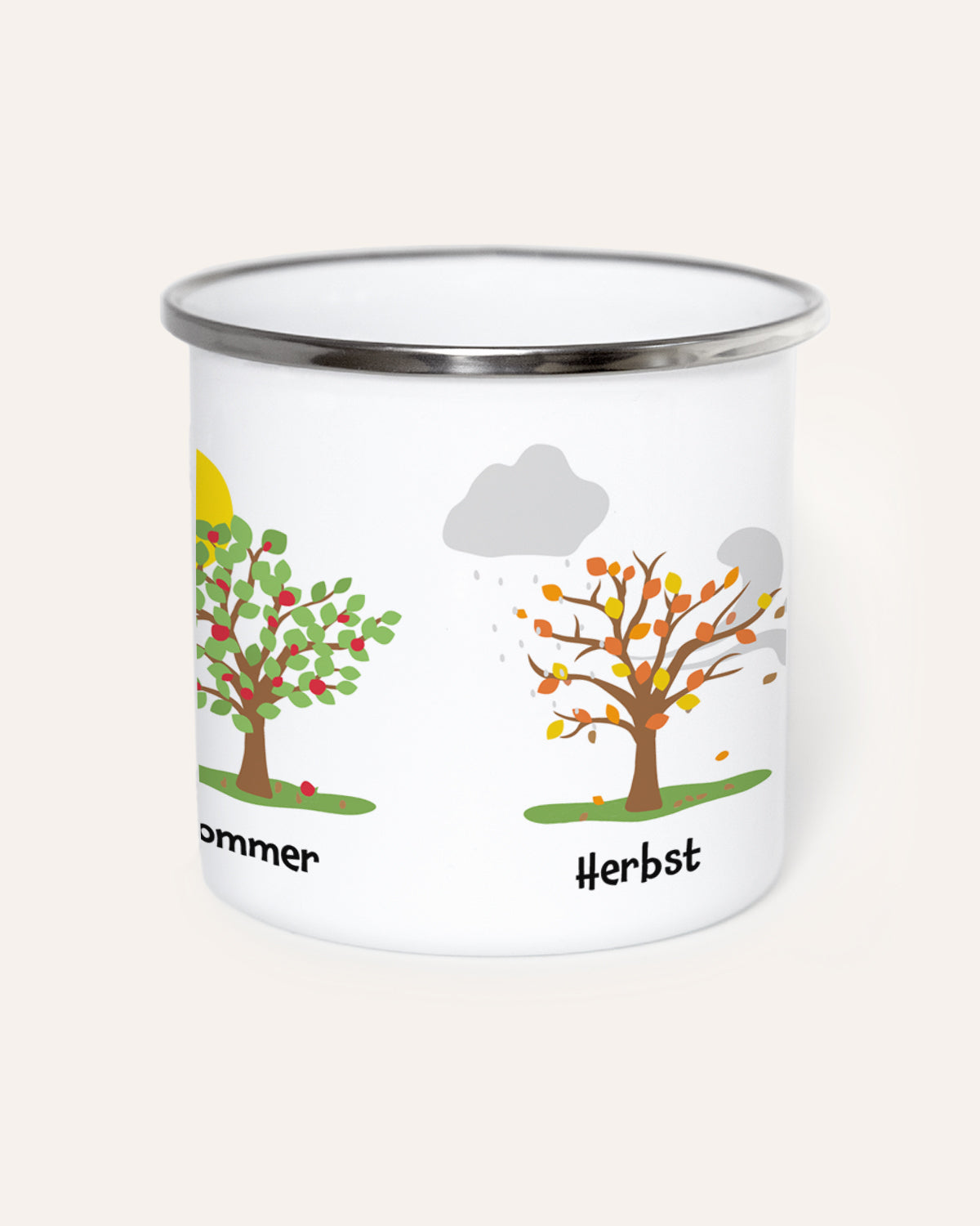 Jahreszeiten - Emaille Tasse Tasse Lieblingsmensch®