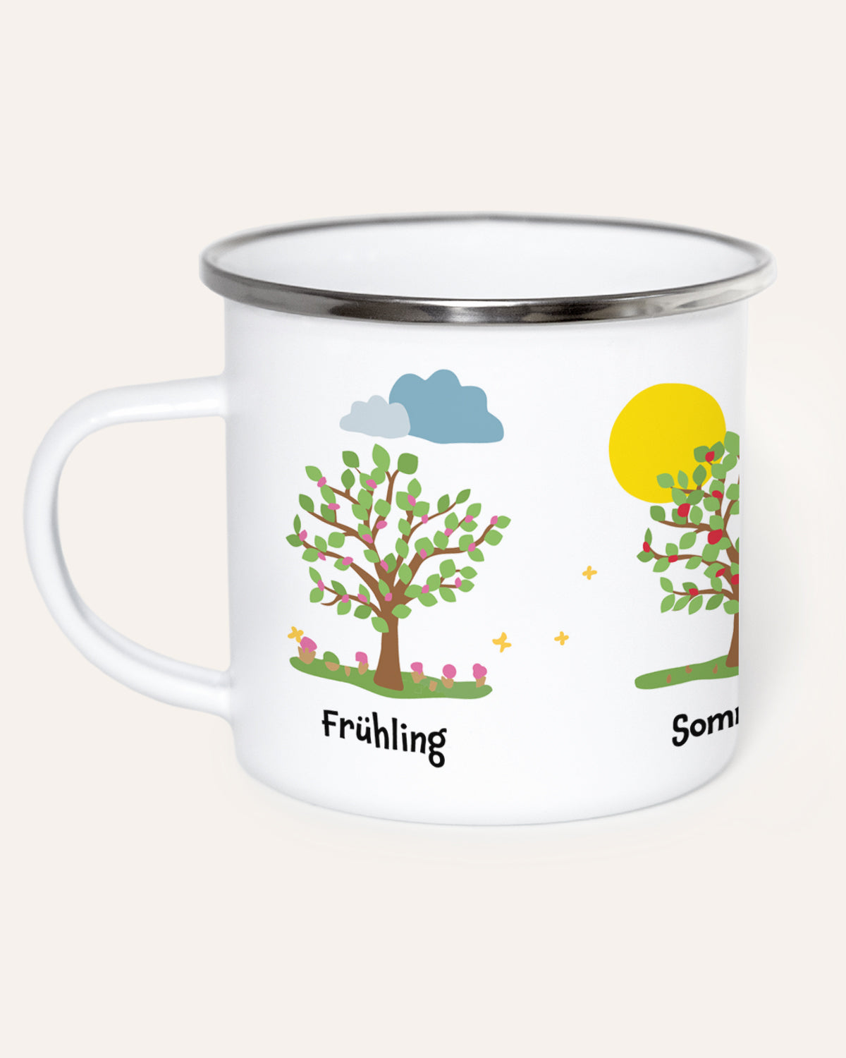 Jahreszeiten - Emaille Tasse Tasse Lieblingsmensch®