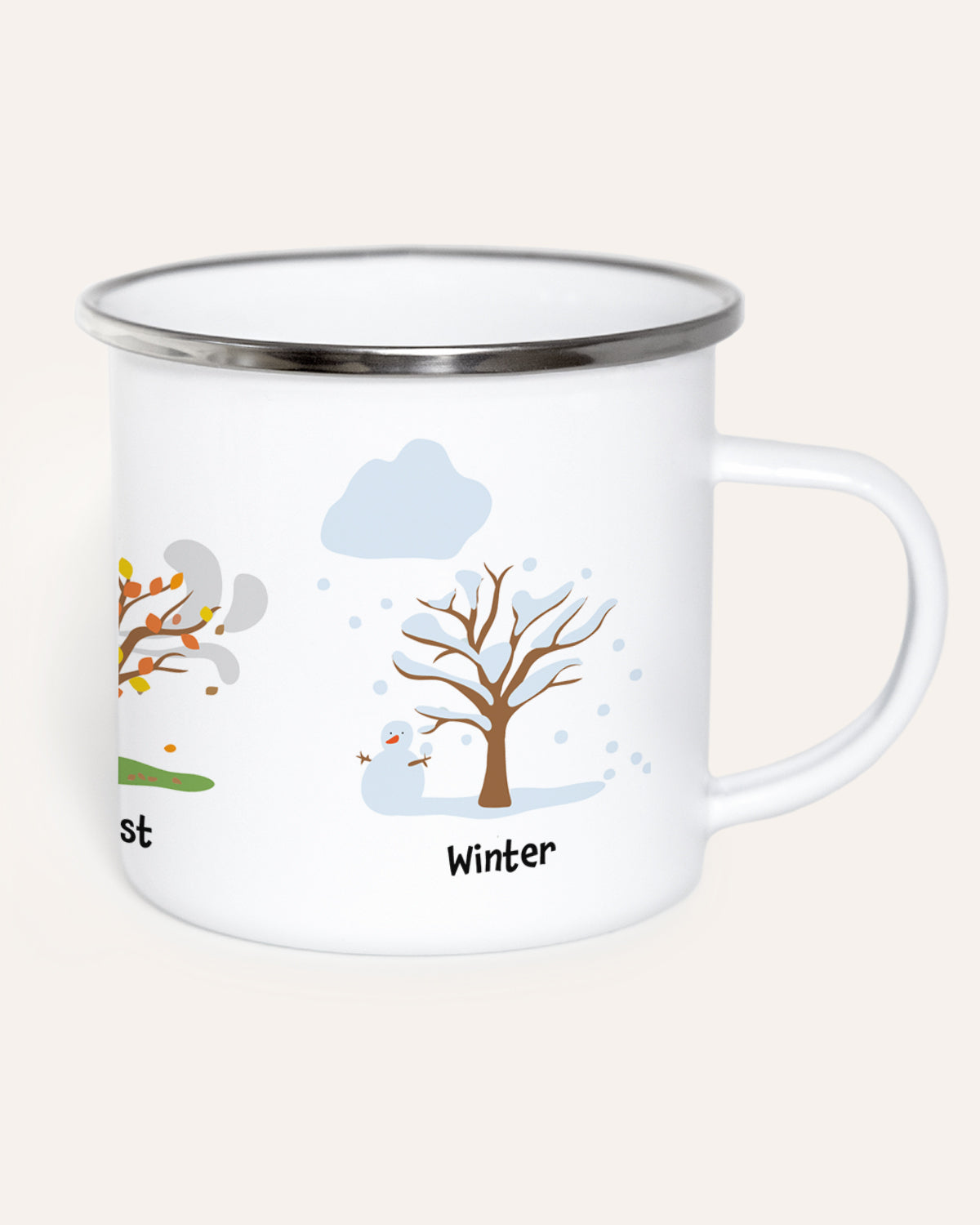 Jahreszeiten - Emaille Tasse Tasse Lieblingsmensch®