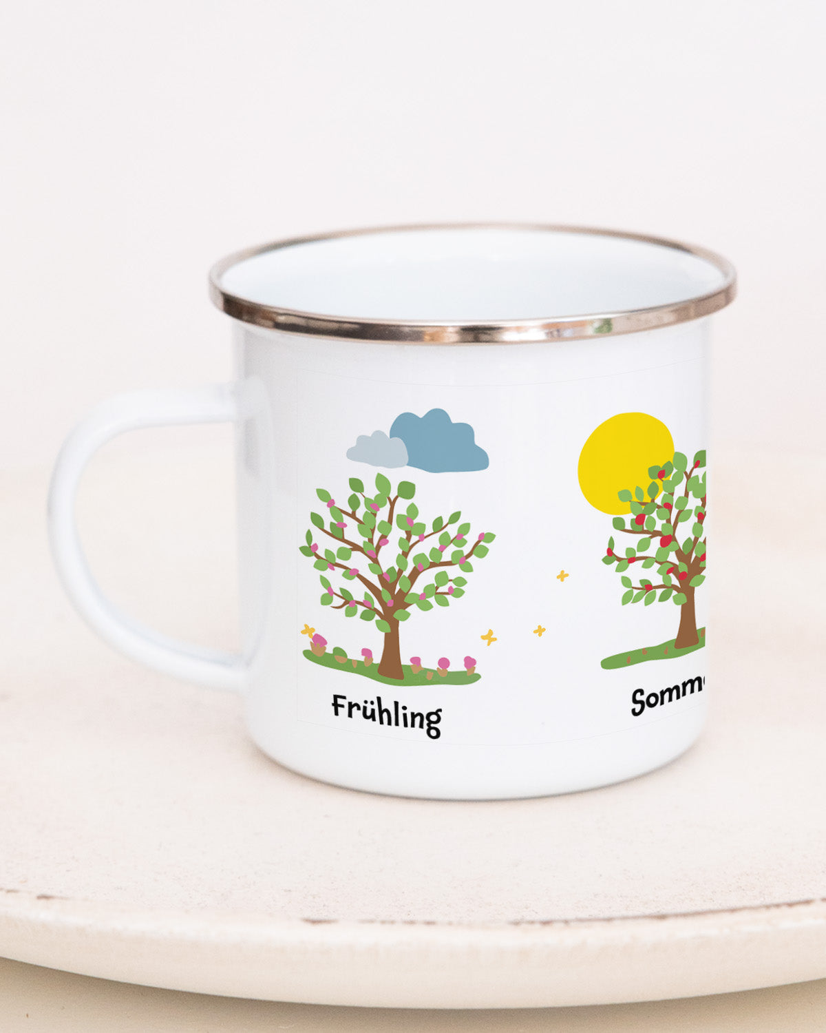 Jahreszeiten - Emaille Tasse Tasse Lieblingsmensch®