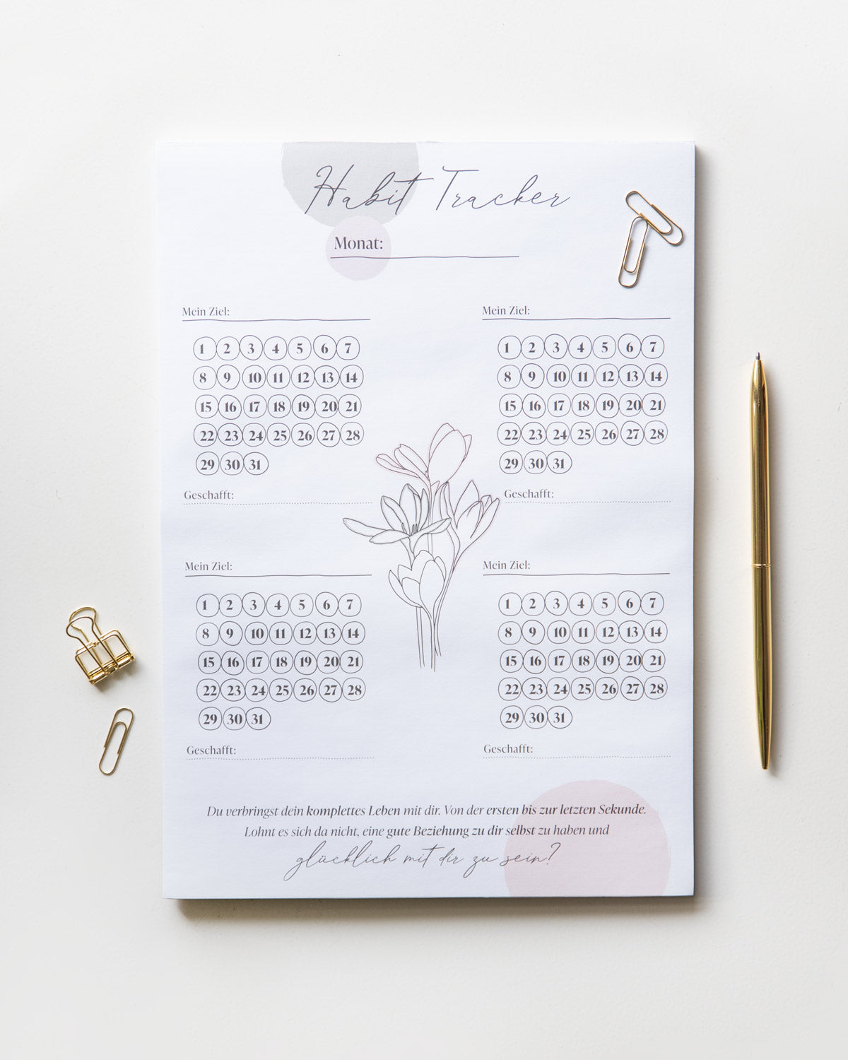 Habit Tracker Listen & Blöcke Visual Statements®