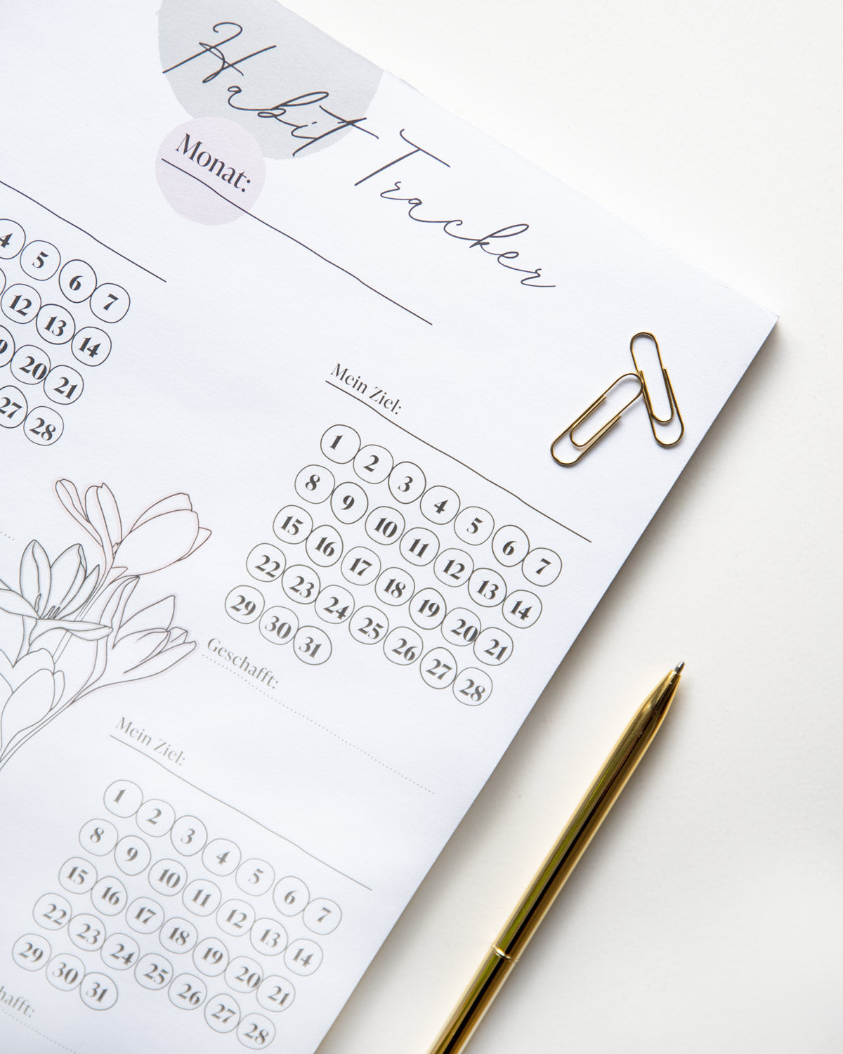 Habit Tracker Listen & Blöcke Visual Statements®