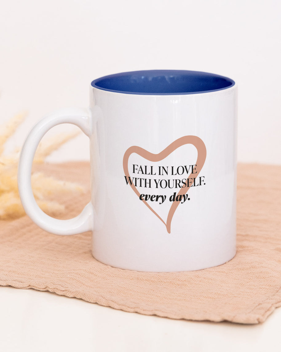 Fall in Love - Tasse Dunkelblau Tasse LiebelieberDich