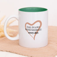 Fall in Love - Tasse Dunkelgrün Tasse LiebelieberDich