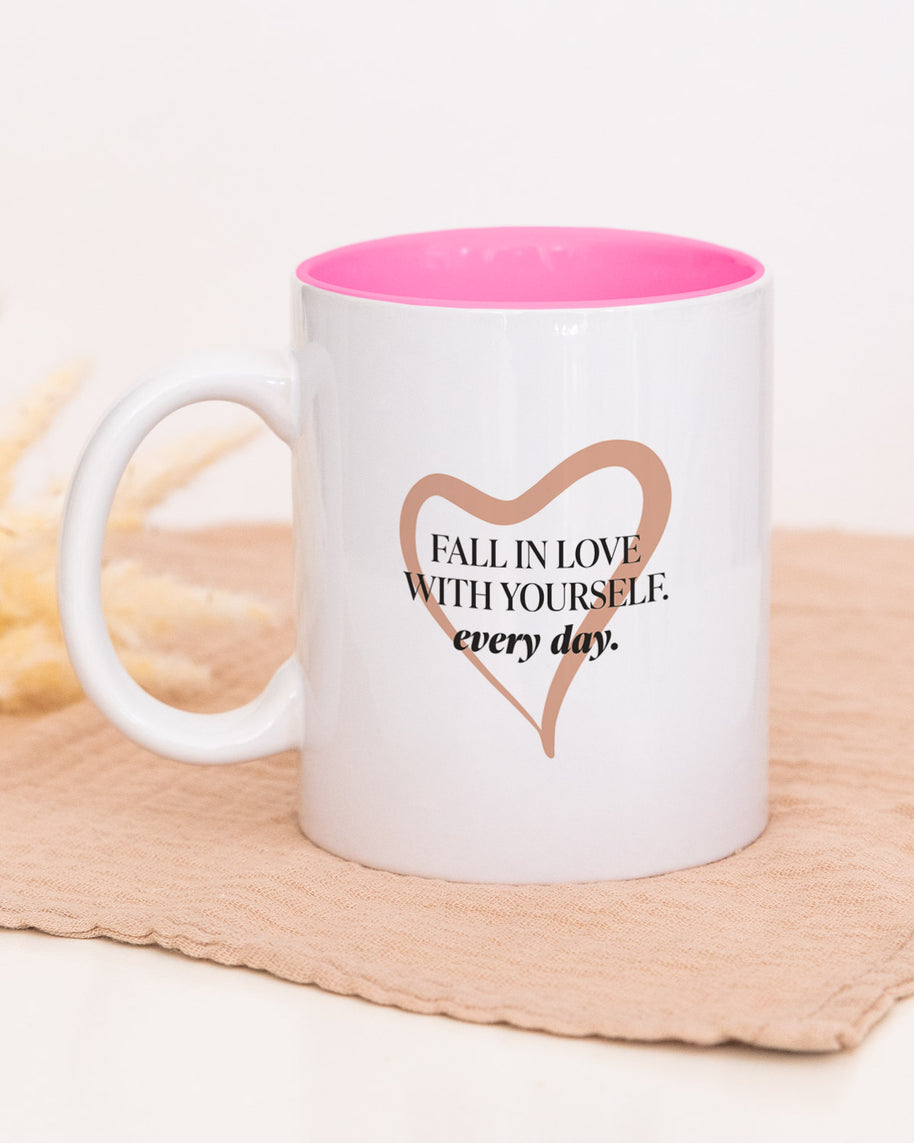 Fall in Love - Tasse Pink Tasse LiebelieberDich