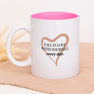 Fall in Love - Tasse Pink Tasse LiebelieberDich