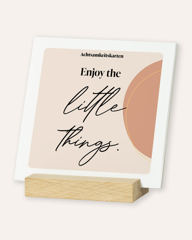 Achtsamkeit - Karten im Holzaufsteller Karten im Holzaufsteller LiebeLieberDich
