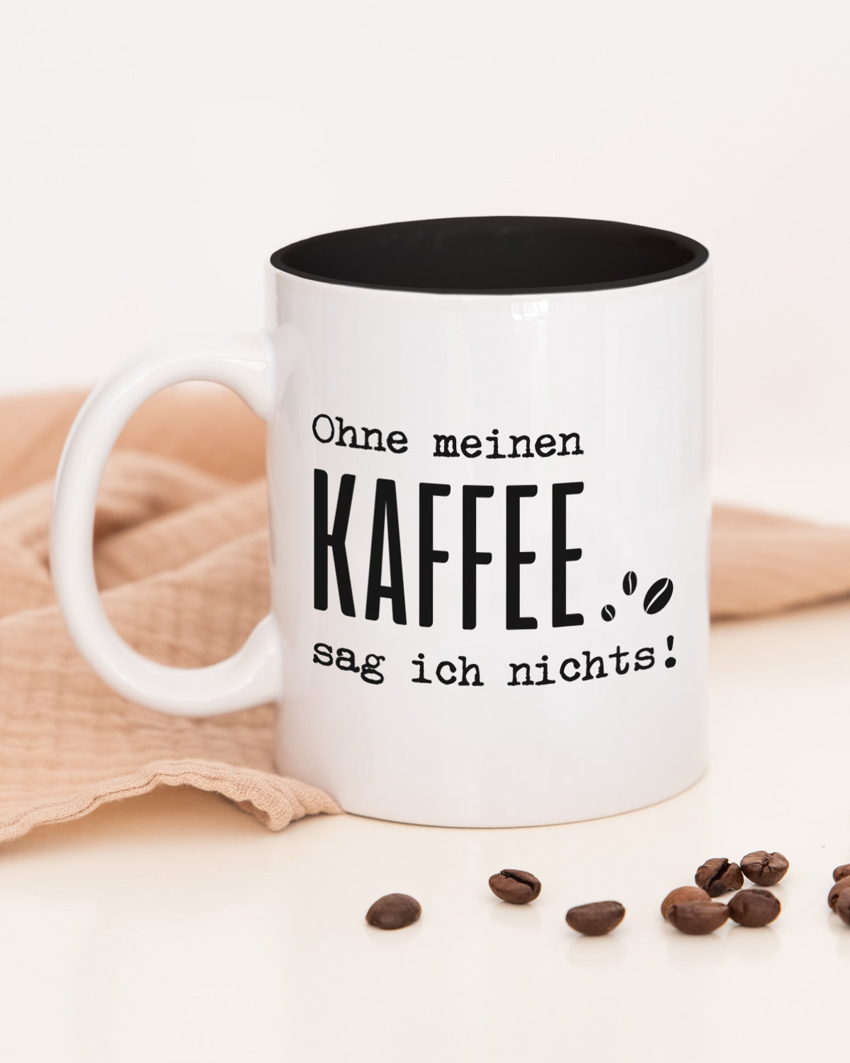 Ohne meinen Kaffee - Tasse Schwarz Tasse Lieblingskollegen®