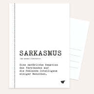Sarkasmus - Postkarte