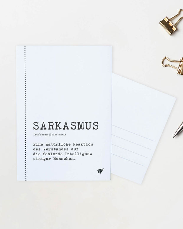 Sarkasmus - Postkarte
