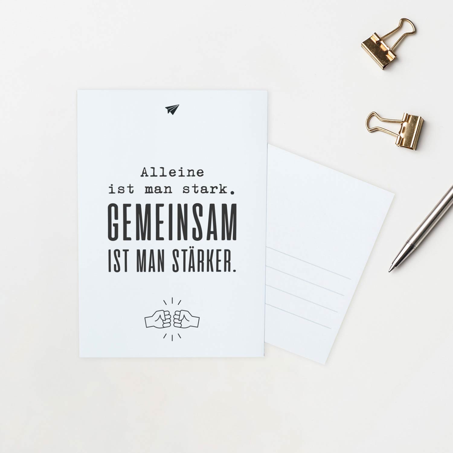 Gemeinsam - Postkarte Postkarte Lieblingskollegen®