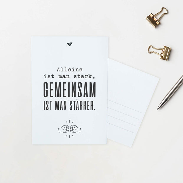 Gemeinsam - Postkarte