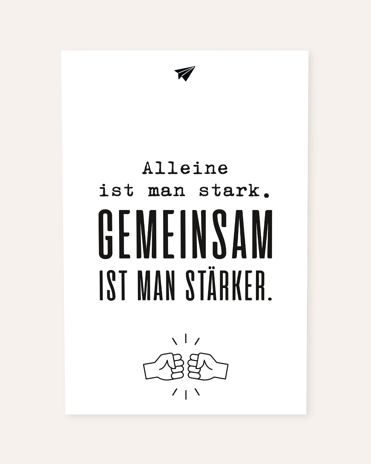 Gemeinsam - Poster Poster Lieblingskollegen®