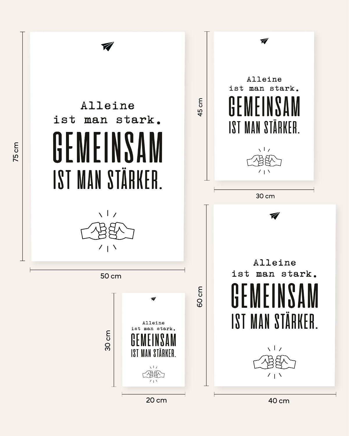 Gemeinsam - Poster Poster Lieblingskollegen®