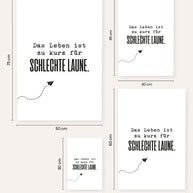 Das Leben ist zu kurz - Poster