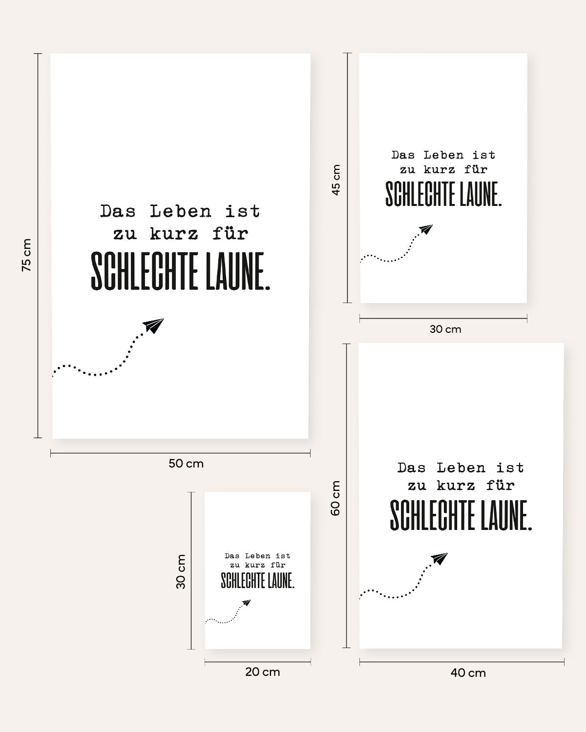 Das Leben ist zu kurz - Poster Poster Lieblingskollegen®