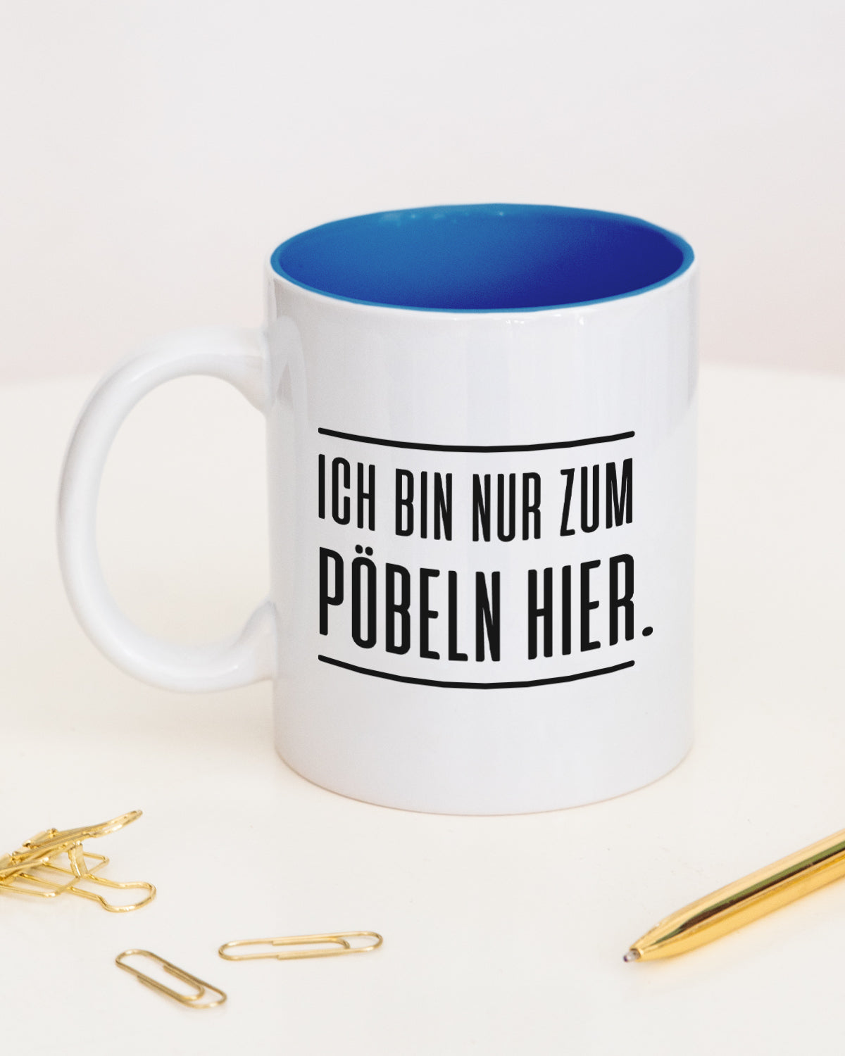 Pöbeln - Tasse Dunkelblau Tasse Lieblingskollegen®