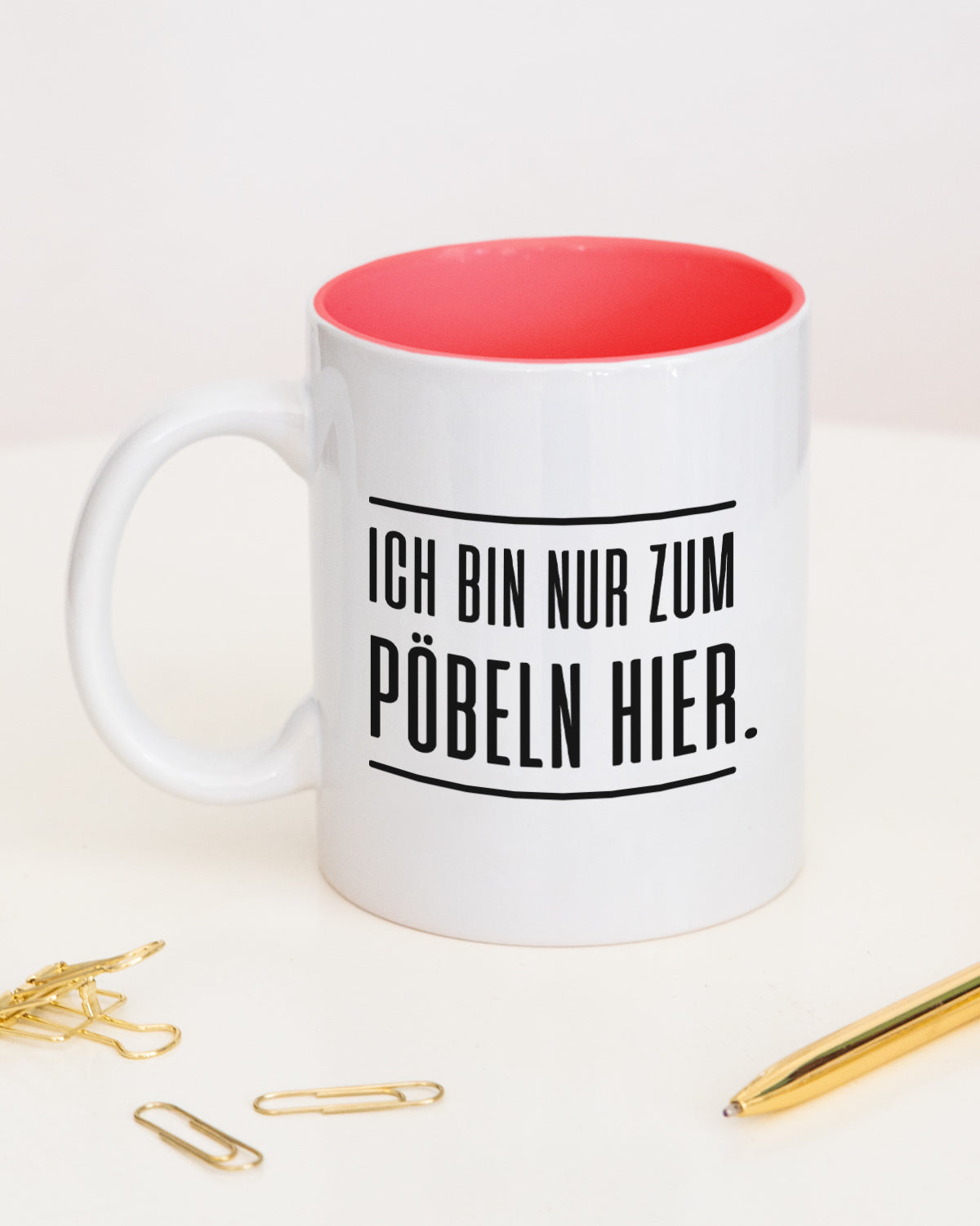 Pöbeln - Tasse Rot Tasse Lieblingskollegen®