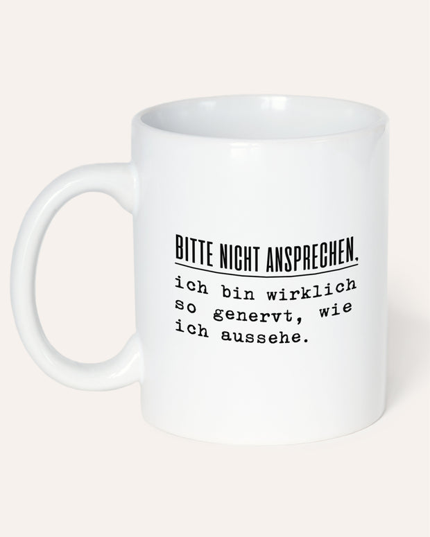 Nicht ansprechen - Tasse Tasse LKM1075_Tasse_Bitte_nicht_ansprechen_Mockup1 Lieblingskollegen