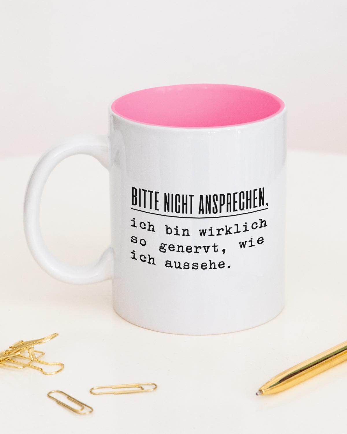 Nicht ansprechen - Tasse Pink Tasse Lieblingskollegen®