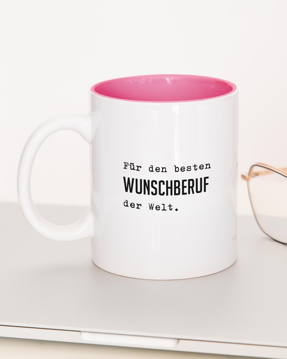 Für den besten (+Wunschberuf) - Tasse Pink Tasse Lieblingskollegen®