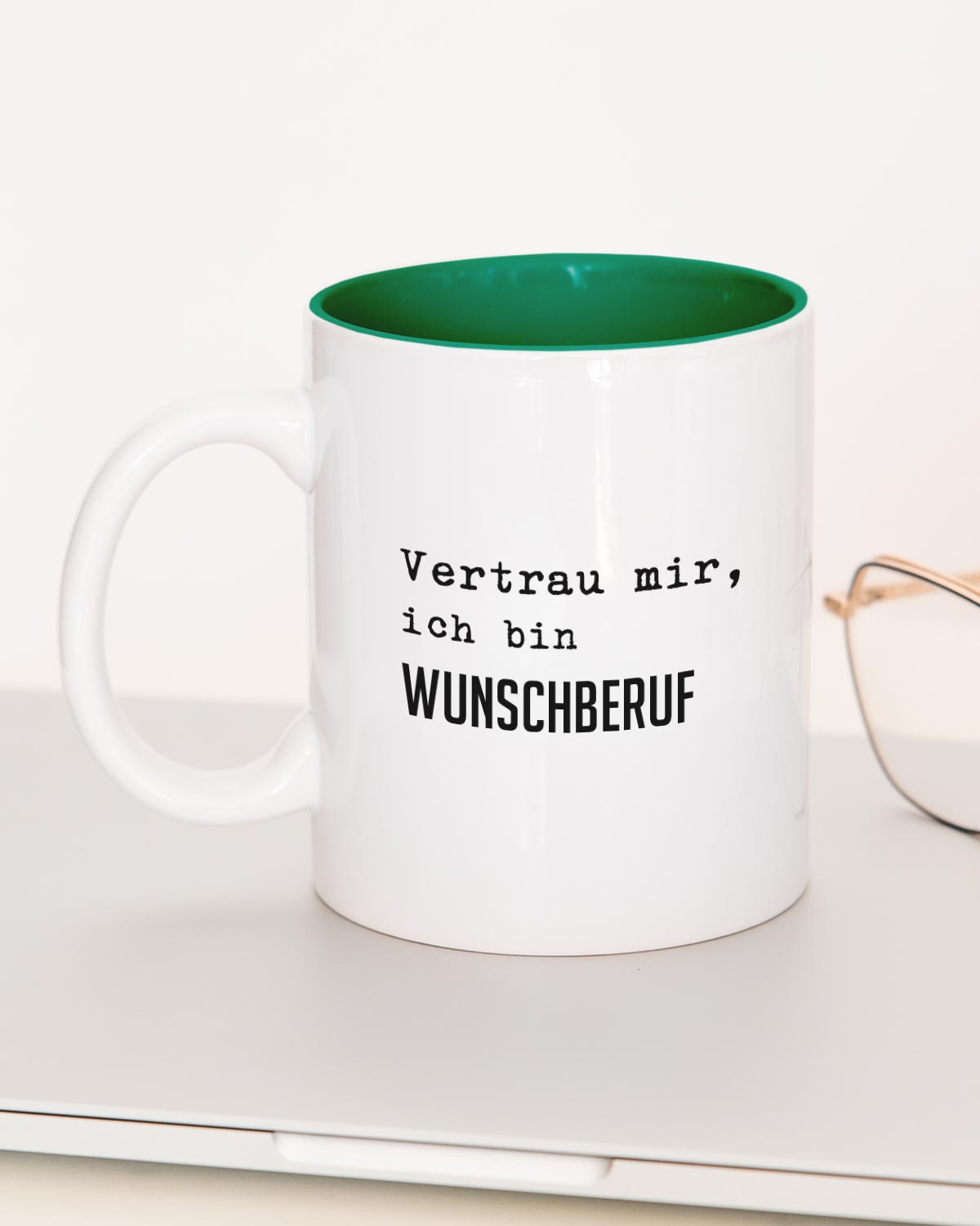 Vertrau mir (+Wunschberuf) - Tasse Dunkelgrün Tasse Lieblingskollegen®