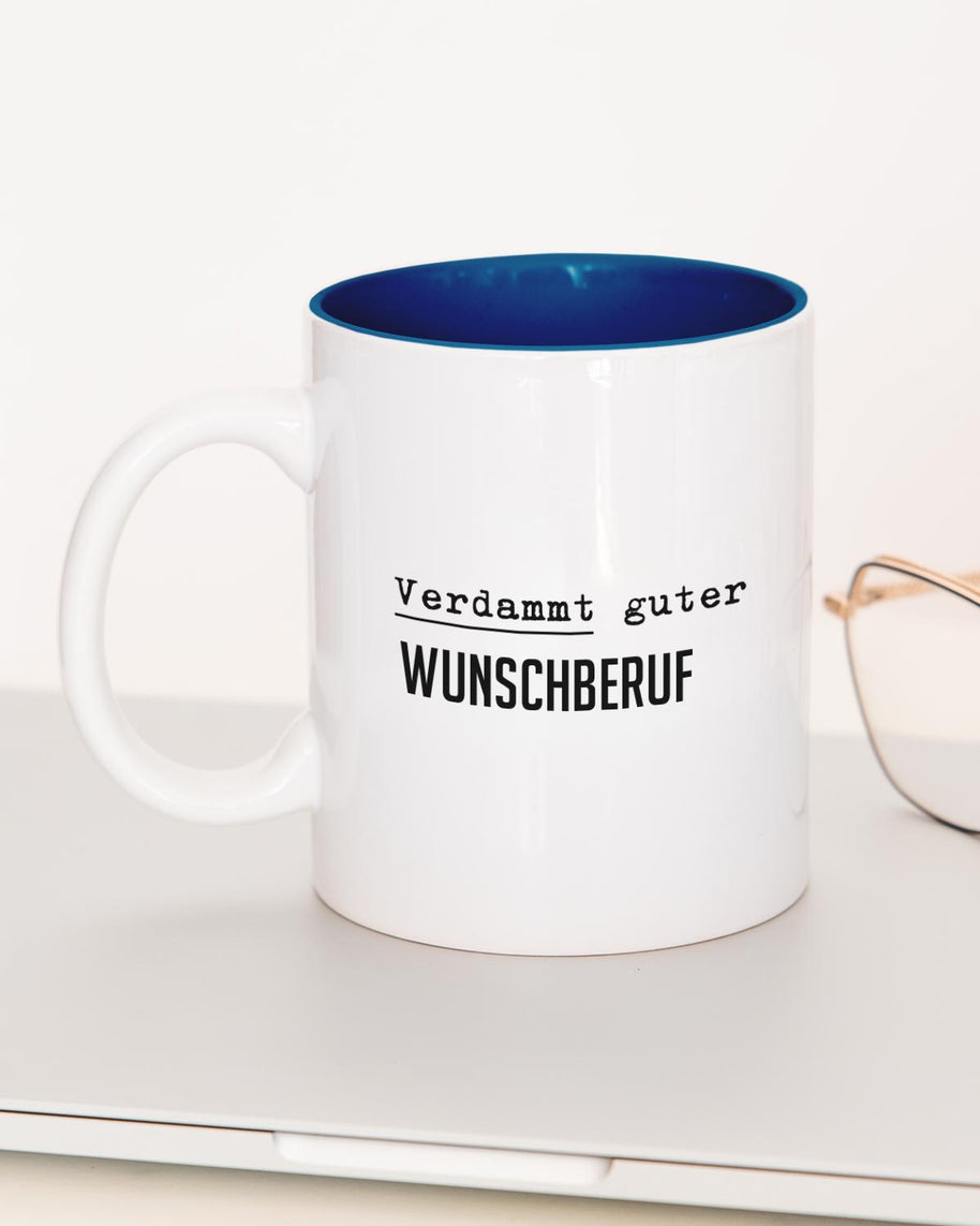 Verdammt guter (+Wunschberuf) - Tasse Dunkelblau Tasse Lieblingskollegen
