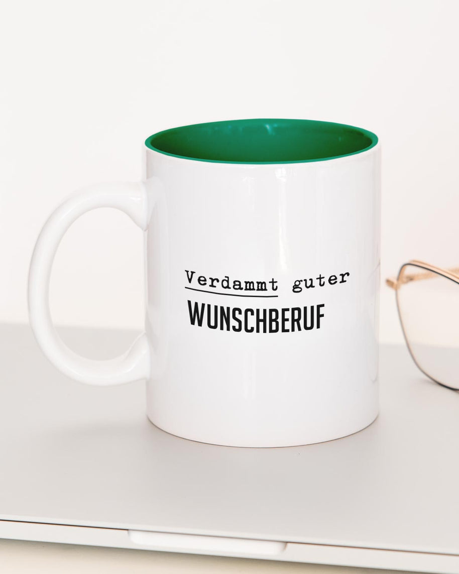 Verdammt guter (+Wunschberuf) - Tasse Dunkelgrün Tasse Lieblingskollegen