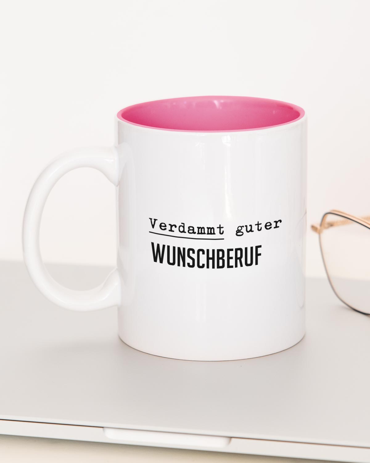 Verdammt guter (+Wunschberuf) - Tasse Pink Tasse Lieblingskollegen®