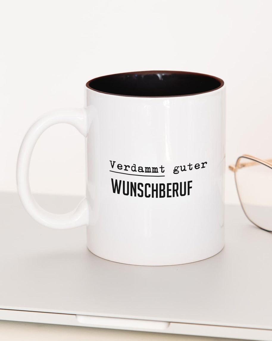 Verdammt guter (+Wunschberuf) - Tasse Schwarz Tasse Lieblingskollegen