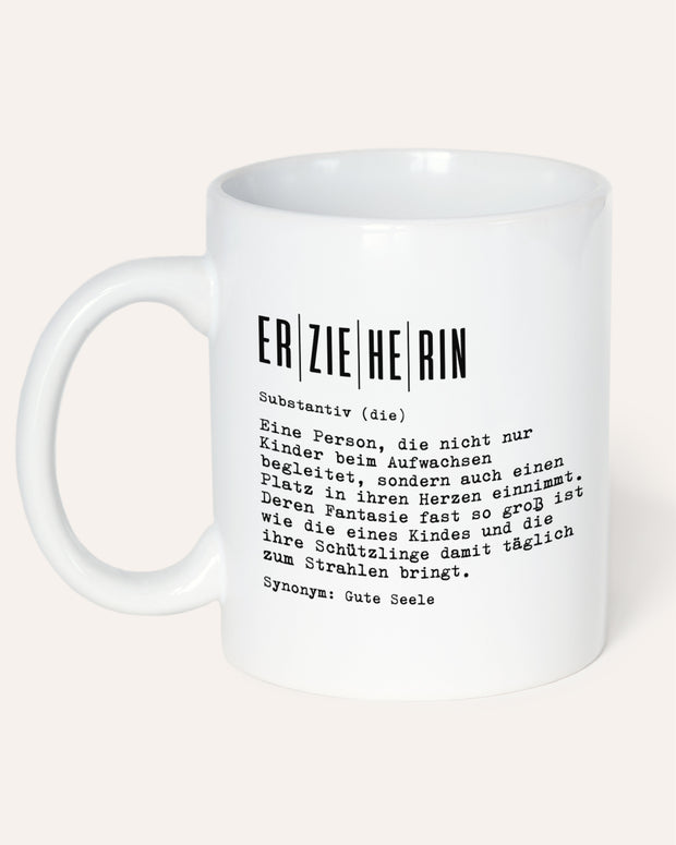 Definition Erzieherin - Tasse