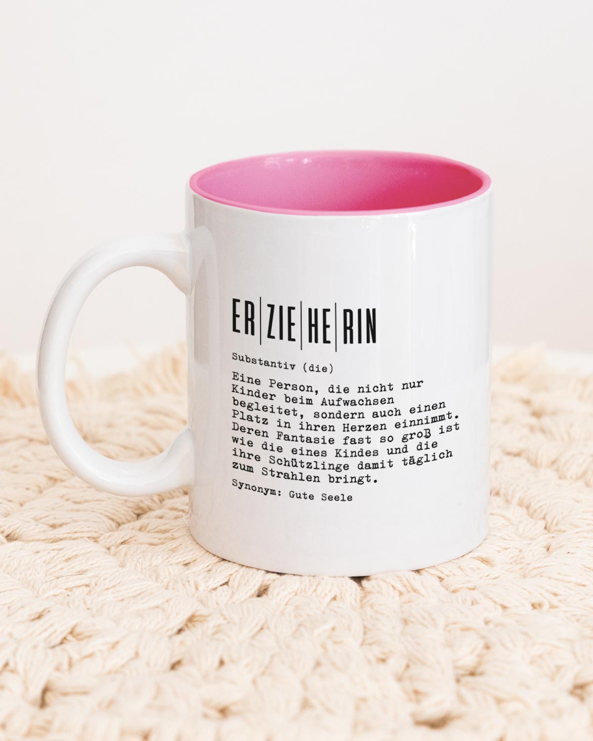 Definition Erzieherin - Tasse Pink Tasse Lieblingskollegen®